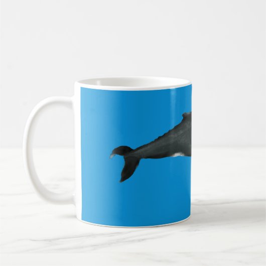 Baleine à bosse bleu Mug (Gauche)