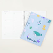 Baleine, Ancres, coraux et Motif d'algues (Devant avec enveloppe)