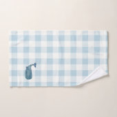 Baleine Bleu Chèque En vichy Motif Ensemble de ser (Serviette à main)