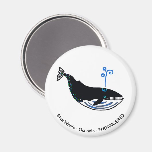 Baleine bleue - aimant (Recto/Verso)