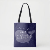 Baleine bleue, Bonjour Sac fourre-tout (Devant)