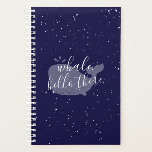 Baleine Bleue, Hello There Calendar Planner (Devant)