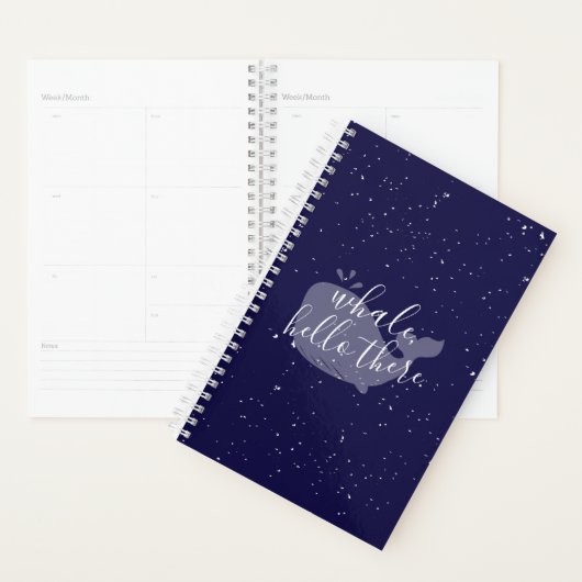 Baleine Bleue, Hello There Calendar Planner (Devant avec enveloppe)
