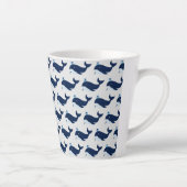 Baleine bleue, Mug latte nautique (Droite)