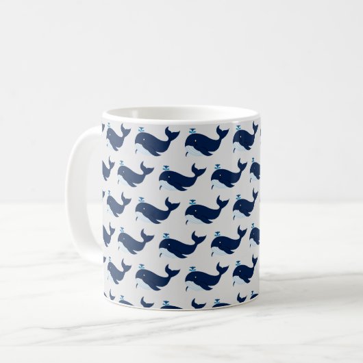 Baleine bleue, Mug nautique (Devant gauche)