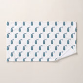 Baleine Bleue Plage Plage Serviette Ensemble (Serviette à main)