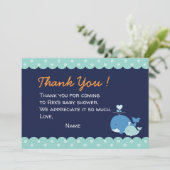 Baleine Carte de remerciements (Debout devant)