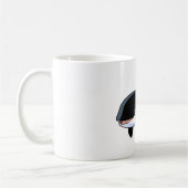 baleine de dessin animé Blanc 11 oz Mug classique (Gauche)
