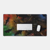 Baleine de requin-requin ombragé sur galaxie incli (Clavier et souris)