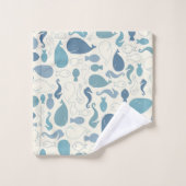 Baleine D'Un Ensemble De Serviettes De Bain (Gant de toilette)