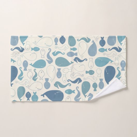 Baleine D'Un Ensemble De Serviettes De Bain (Serviette à main)