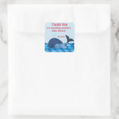 Baleine D'Un Sticker Baby shower Twins (Sac)