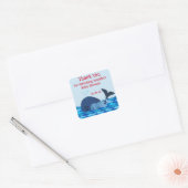 Baleine D'Un Sticker Baby shower Twins (Enveloppe)