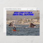 Baleine d'une carte postale Père Noël Cruz Califor (Devant / Derrière)