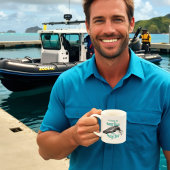 Baleine D'Une Mug De Café Fête De La Humpe