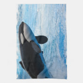 Baleine d'une serviette de cuisine de temps (Vertical)