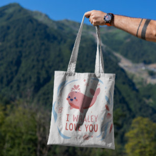 Baleine en amour Sac fourre-tout animal mignon