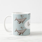 Baleine et tasse de bébé pour la personnalisation (Gauche)