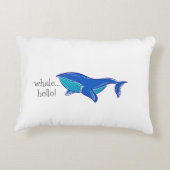 Baleine Hello Funny Accent Coussin (Dos)