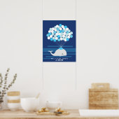 Baleine | Livre d'or pour une baby shower à imprim (Cuisine)