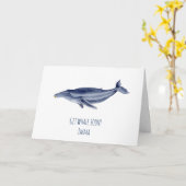 Baleine Obtenir bientôt carte (Fleur jaune)