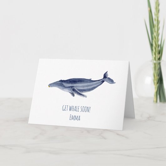 Baleine Obtenir bientôt carte (Devant)