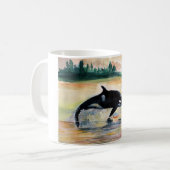 Baleine Saupoudrer Orca Blanc 325 ml Mug blanc cla (Devant gauche)