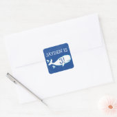 Baleine | Stickers d'anniversaire personnalisés (Enveloppe)