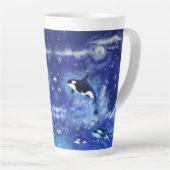 Baleine tueuse Latte Mug (Angle droit)