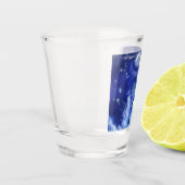 Baleine tueuse sur verre à Pleine lune bleue (Gauche)