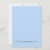 Baleines Anniversaire Invitation Blue (Dos)