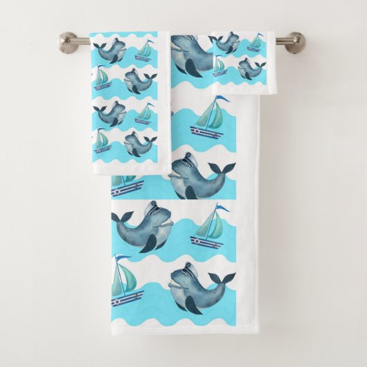 Baleines bleues et voiliers  (En situation)