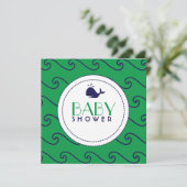 Baleines contes et Wavy Navy & Green Invitation (Debout devant)