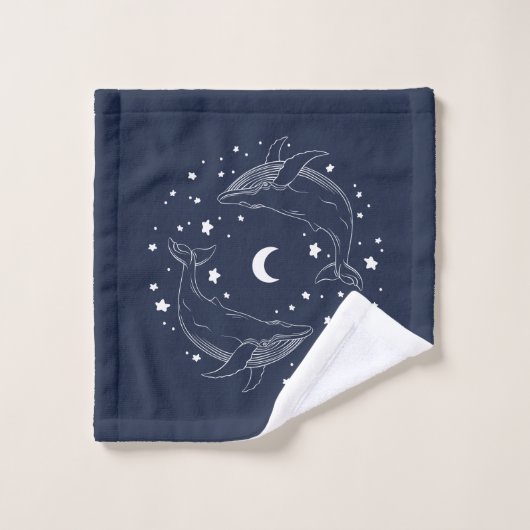 Baleines dansantes (Gant de toilette)