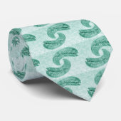 Baleines dansantes cravates - Turquoise (Roulé)