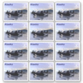 Baleines tueuses - Autocollant de l'Alaska (Devant)