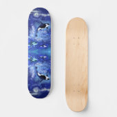 Baleines tueuses sur skateboard de Pleine lune - B (Recto)