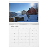 Balestrand du calendrier 2017 de la Norvège (Jan 2027)