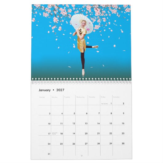 Balet 2015 12-maands kalender (Jan 2027)