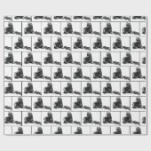  balgcamera op wit cadeaupapier (Vlak)