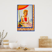 Bali Art Java Reisposter Toerisme Prin Poster (Keuken)