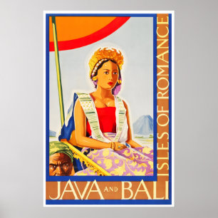 Bali Art Java Reisposter Toerisme Print (TR18)a