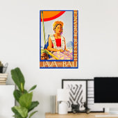 Bali Art Java Reisposter Toerisme Print (TR18)a (Thuiskantoor)