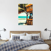Bali Beach Cafe Bar Canvas Afdruk (Insitu (Slaapkamer))