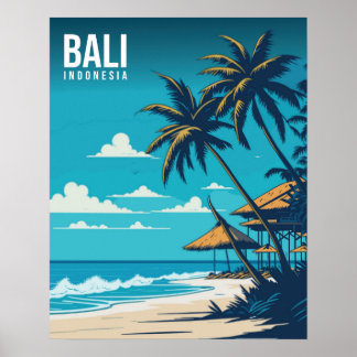 Bali Beach Illustratie Poster
