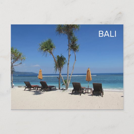 Bali Beach Indonesia Briefkaart (Voorkant)