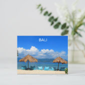 Bali Beach Indonesia Briefkaart (Staand voorkant)