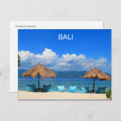 Bali Beach Indonesia Briefkaart (Voorkant / Achterkant)