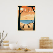 Bali Beach Sunset  Poster (Keuken)