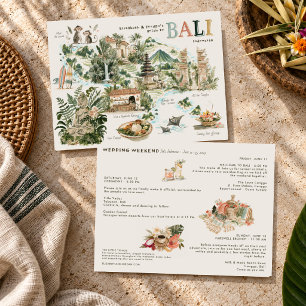 Bali Bestemming Trouwweekend Itinerary Kaart